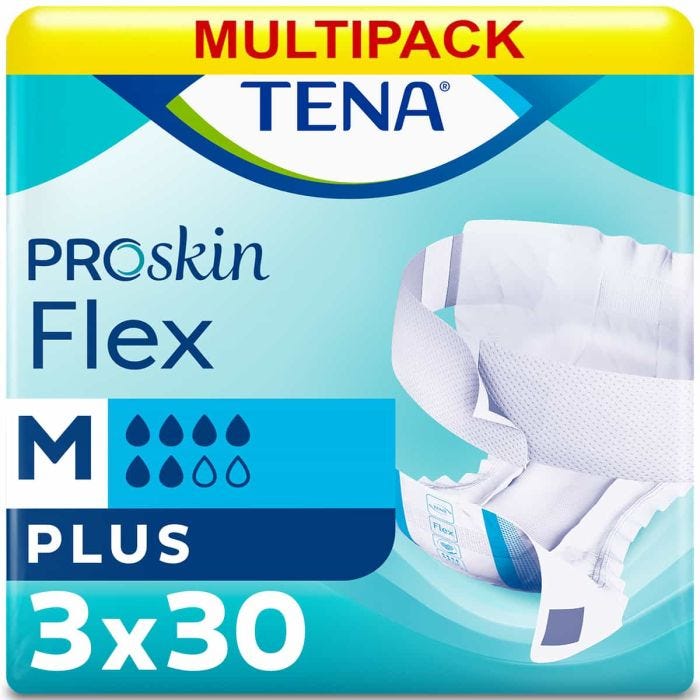 Multipack 3x TENA Flex Plus Medium (1780ml) 30 Pièces - flex plus med multipack