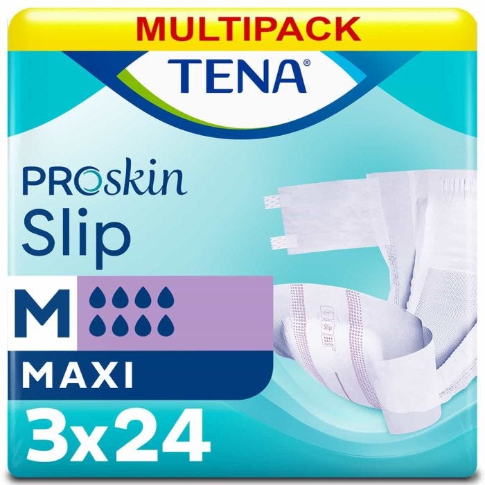 Multipack 3x TENA Slip Maxi Medium (3150ml) 24 Pièces