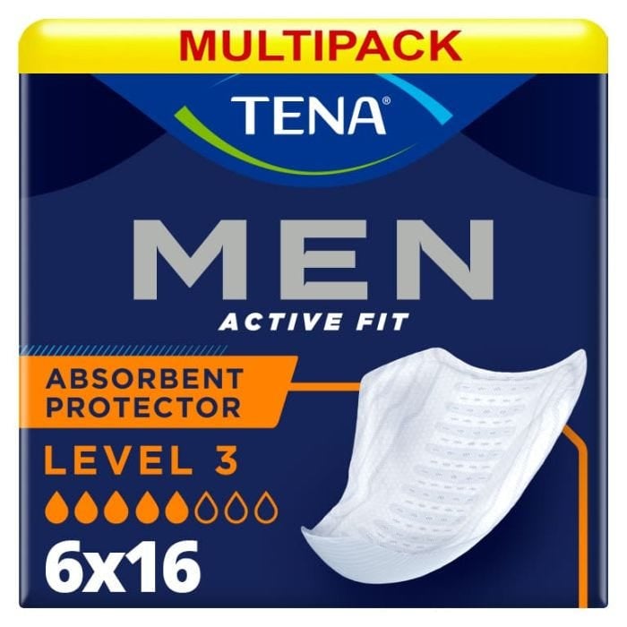 Multipack 6x TENA Men Active Fit Niveau 3 (710ml) 16 Pièces - mobile