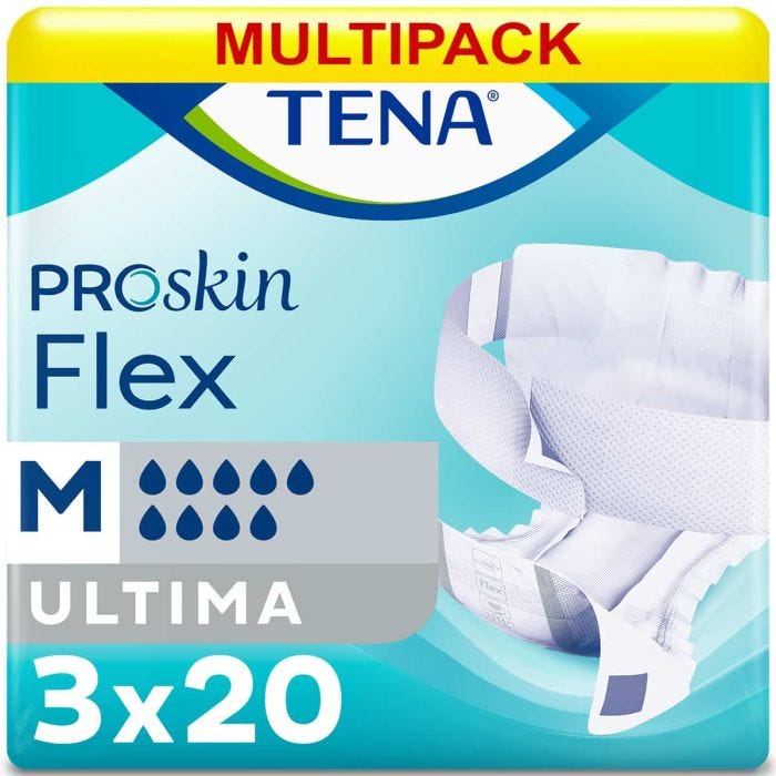 Multipack 3x TENA Flex Ultima Medium (3866ml) 20 Pièces