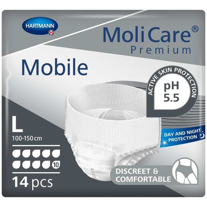 MoliCare Premium Mobile Pants 10 Drops Large (2613ml) 14 Pièces