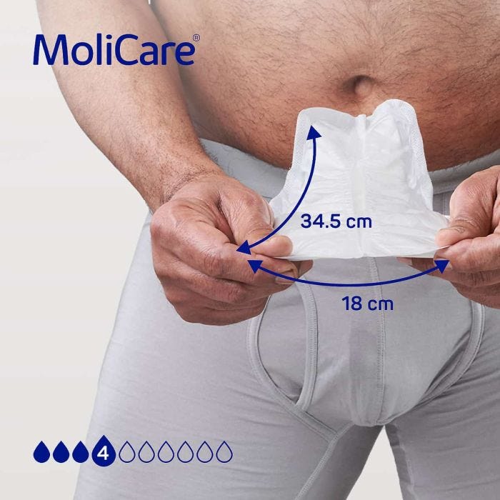 Multipack 12x MoliCare Premium Men Pad (546ml) 14 Pack - size