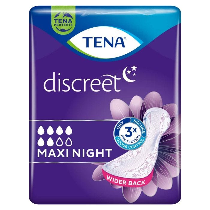 TENA Discreet Maxi Night (930ml) 12 Pièces - pack