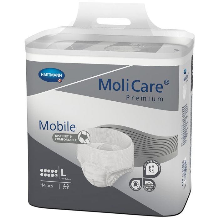 MoliCare Premium Mobile Pants 10 Drops Large (2613ml) 14 Pièces