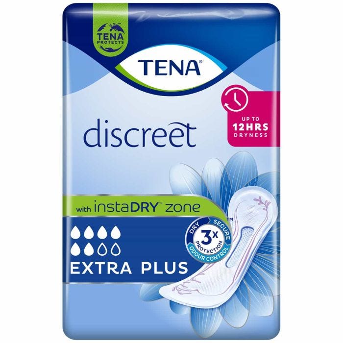 Multipack 6x TENA Discreet Extra Plus (600ml) 16 Pièces