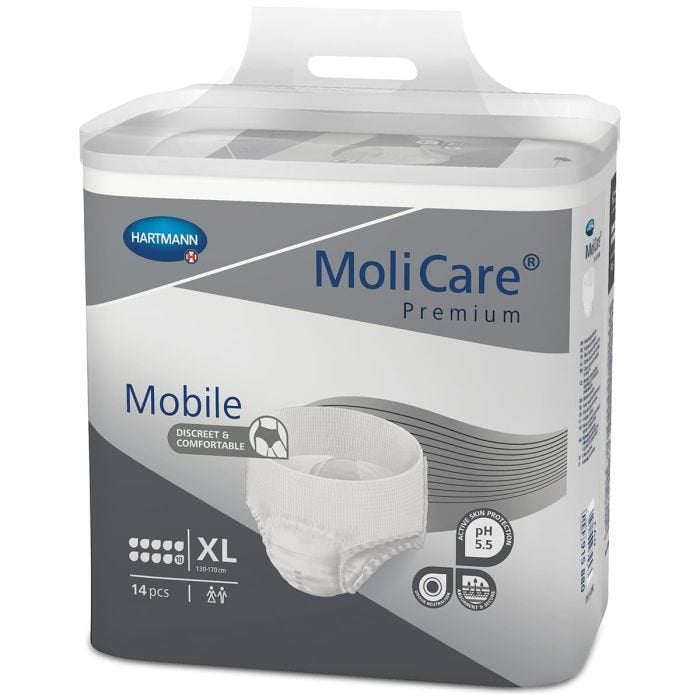 MoliCare Premium Mobile Pants 10 Drops XL (2757ml) 14 Pièces