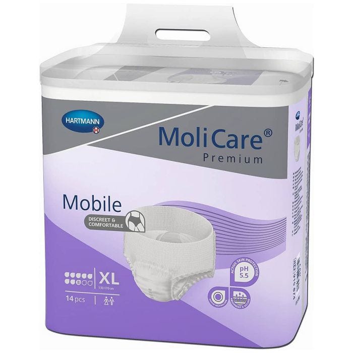 MoliCare Premium Mobile Pants 8 Drops XL (2421ml) 14 Pièces