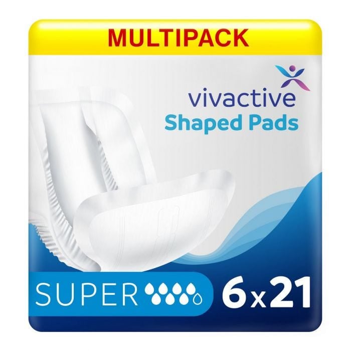 Multipack 6x Vivactive Shaped Pads Super (2900ml) 21 Pièces