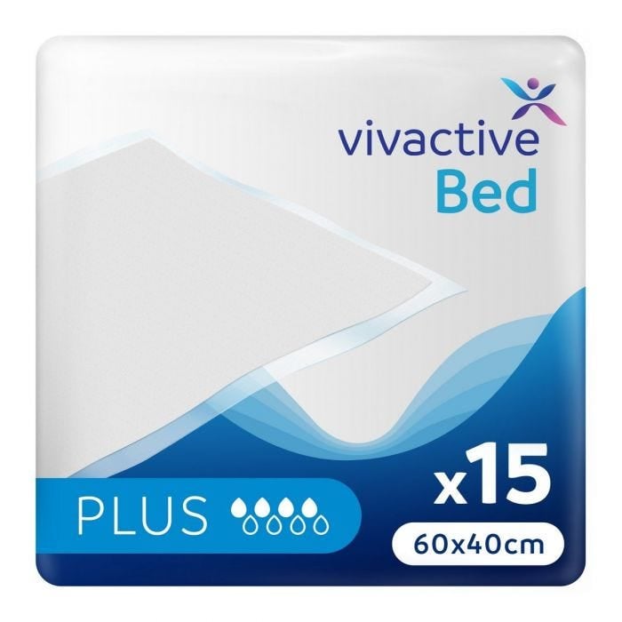 Vivactive Bed Pads 60x40cm (750ml) 15 Pack - mobile