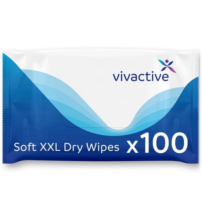 Vivactive XXL Soft Dry Wipes - Pack of 100 - pack