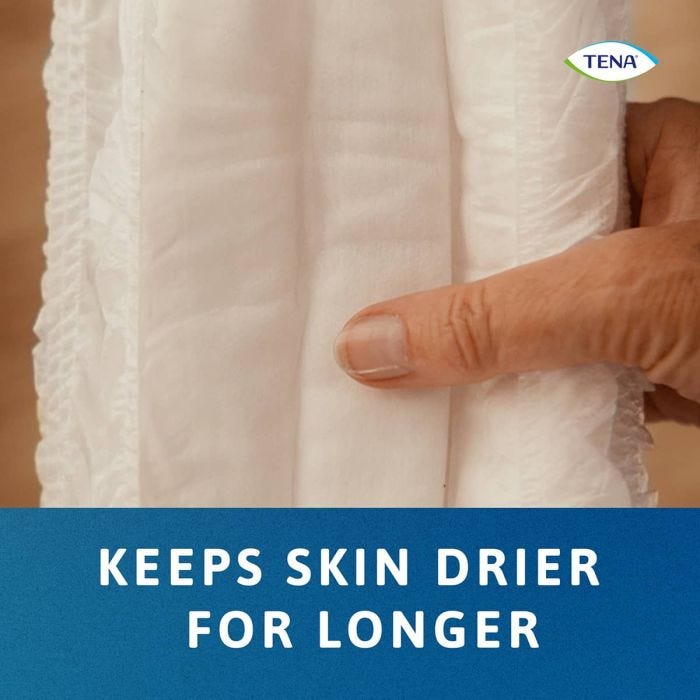 TENA Pants Super XL (2010ml) 12 Pièces - keeps skin drier for longer