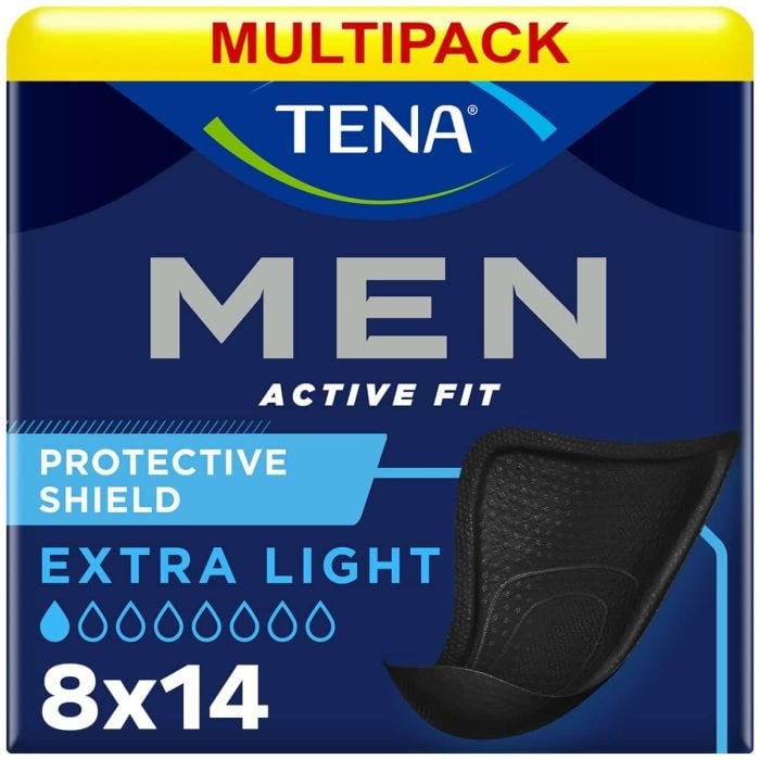 Multipack 8x TENA Men Active Fit Extra Light (140ml) 14 Pièces