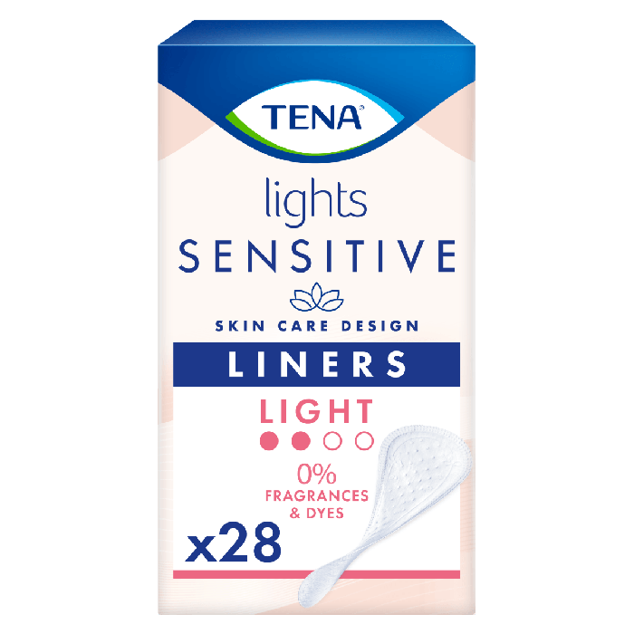 Multipack 12x TENA Lights Sensitive Protège-slip Discret (60ml) 28 Pièces