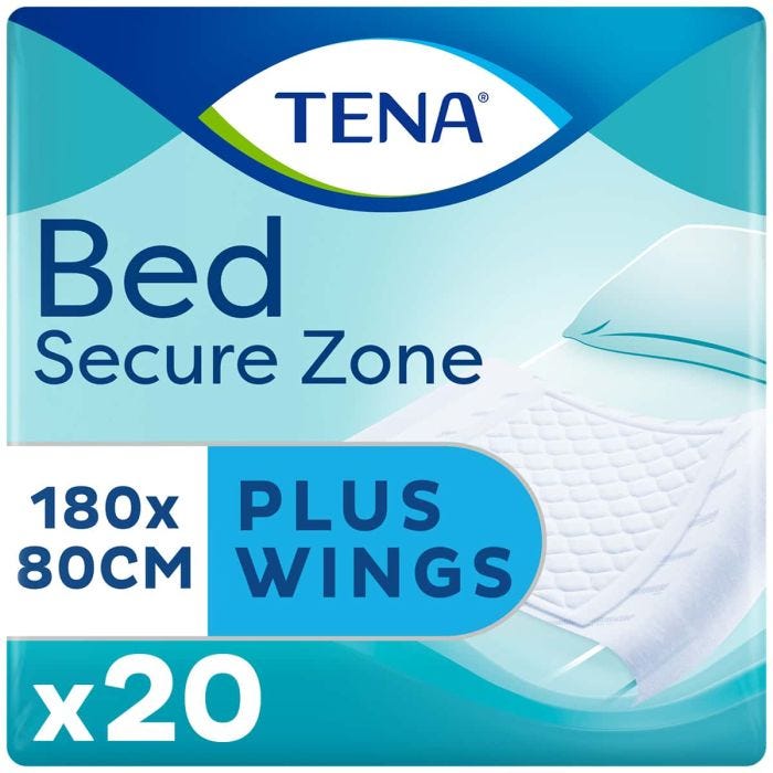 Alèses TENA Bed Plus Wings 180x80cm (2300ml) 20 Pièces