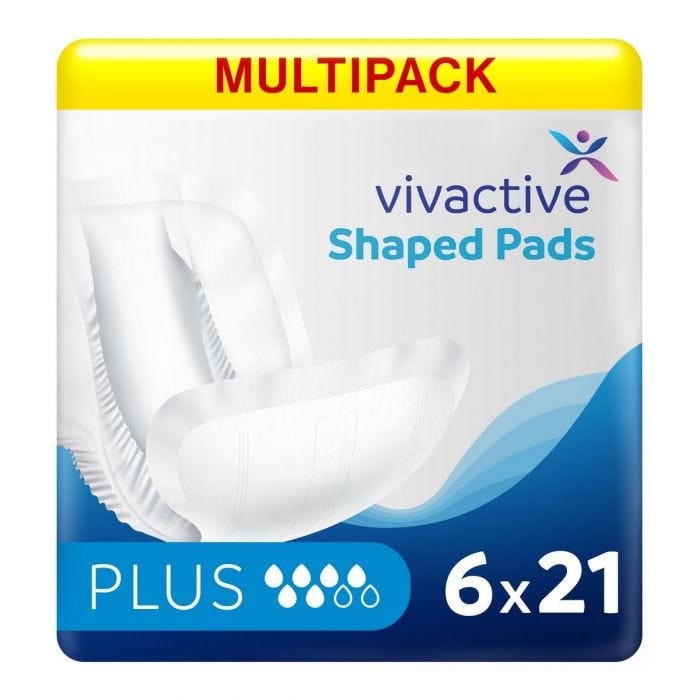 Multipack 6x Vivactive Shaped Pads Plus (1900ml) 21 Pièces