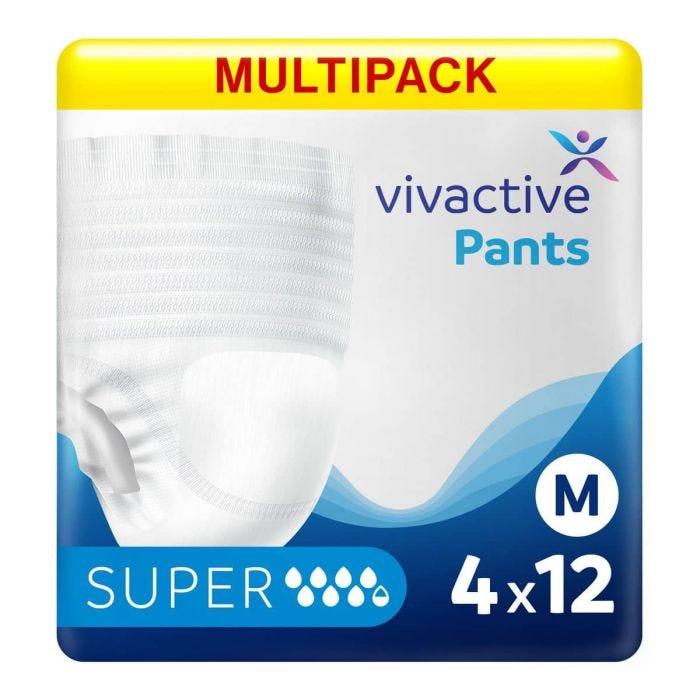 Multipack 4x Vivactive Pants Super Medium (1800ml) 12 Pièces