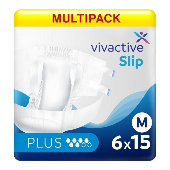 Multipack 6x Vivactive Slip Plus Medium (2000ml) 15 Pack