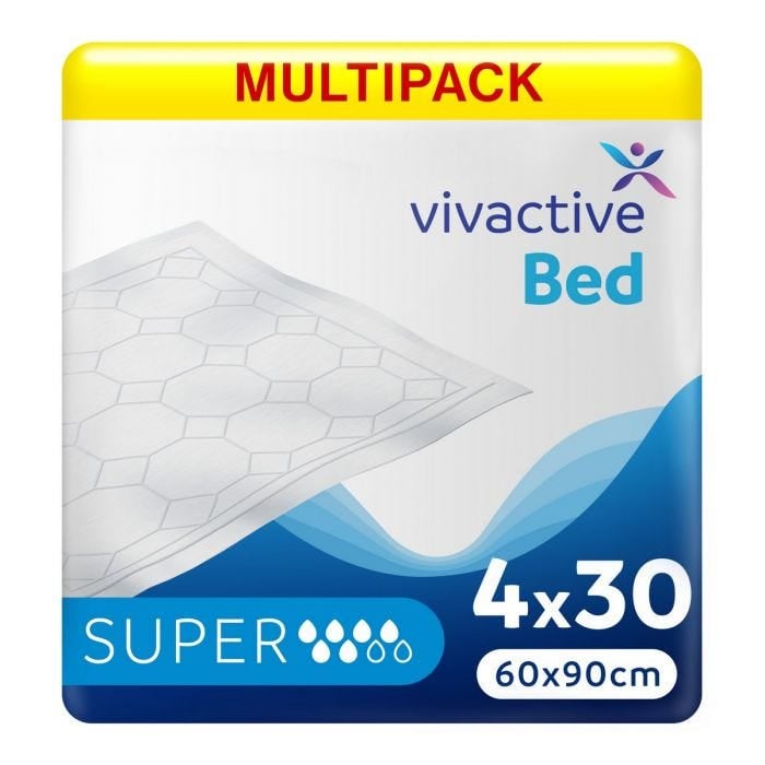 Multipack 4x Alèses Vivactive 60x90cm (1550ml) 30 Pièces