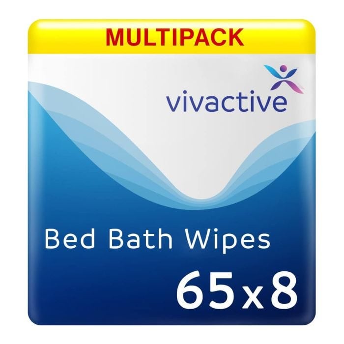 Multipack 65x Vivactive Lingettes Imprégnées Légèrement Parfumées (8 Pièces)