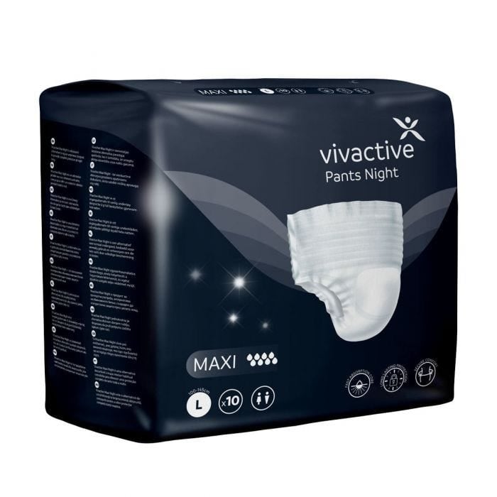 Multipack 8x Vivactive Pants Night Maxi Large (2300ml) 10 Pack - pack 1