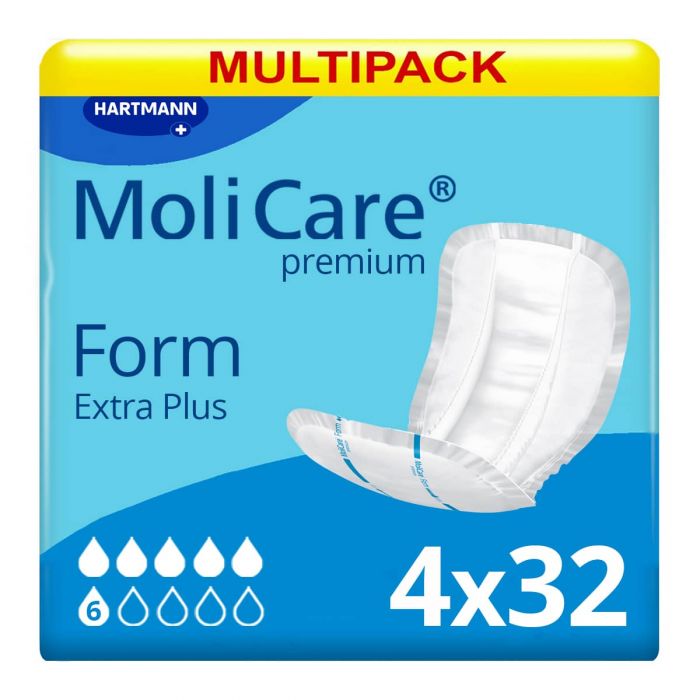 Multipack 4x MoliCare Premium Form 6 Drops (2499ml) 32 Pièces