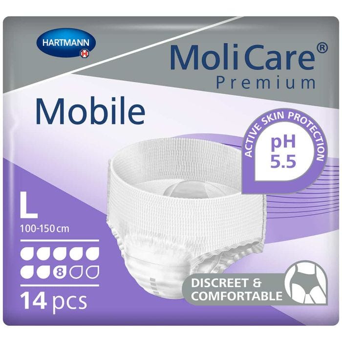 MoliCare Premium Mobile Pants 8 Drops Large (2279ml) 14 Pièces