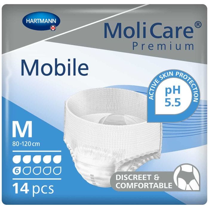 MoliCare Premium Mobile Pants 6 Drops Medium (1662ml) 14 Pièces