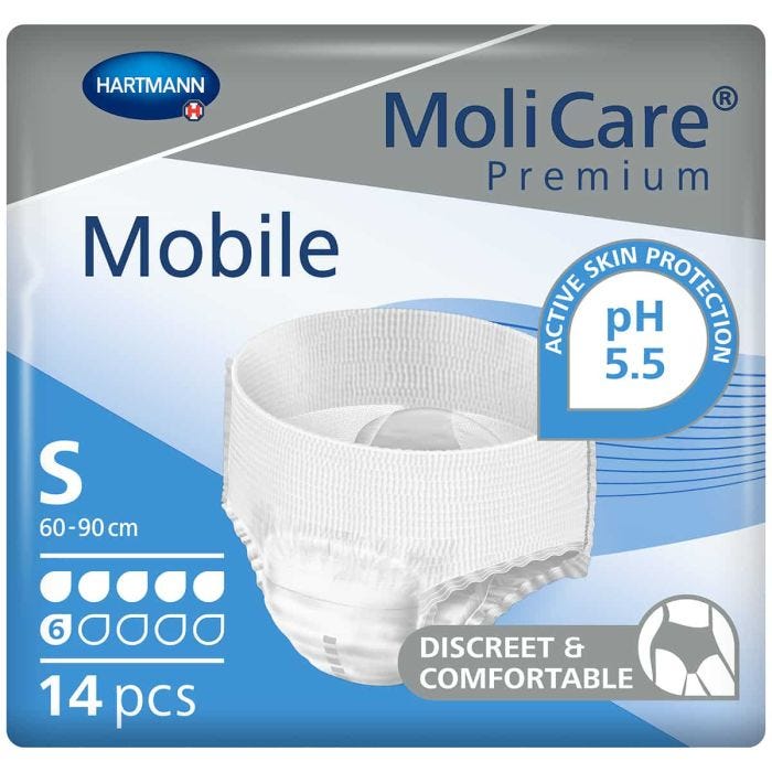 MoliCare Premium Mobile Pants 6 Drops Small (1475ml) 14 Pièces