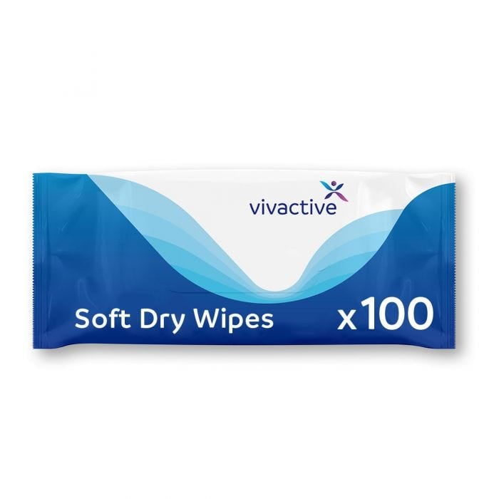 Vivactive Soft Dry Wipes 100 Pack - mobile