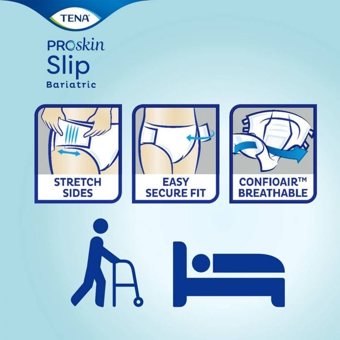 Multipack 4x TENA Slip Bariatric Super XXXL (3080ml) 8 Pièces