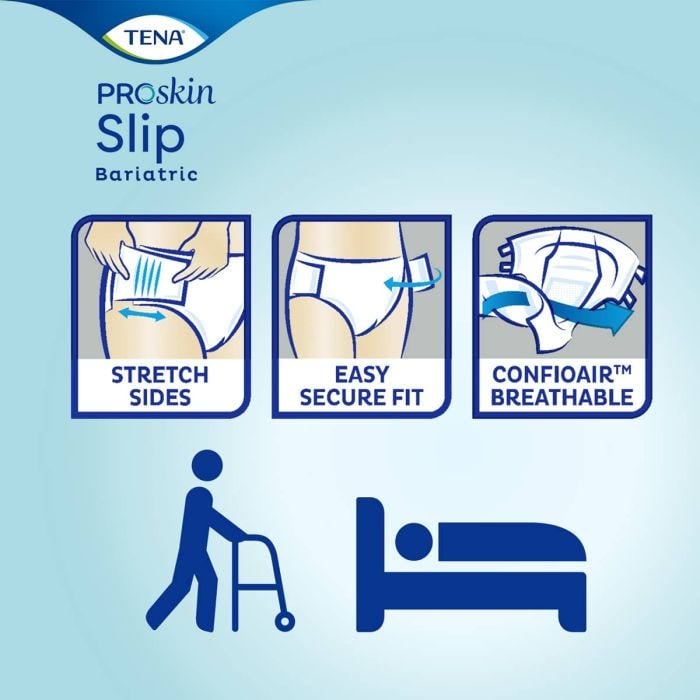 TENA Slip Bariatric Super XXXL (3080ml) 8 Pièces