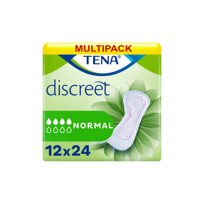 Multipack 12x TENA Discreet Normal (350ml) 24 Pièces