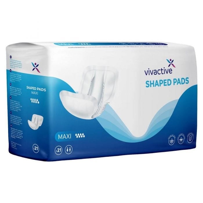 Multipack 4x Vivactive Shaped Pads Maxi (3200ml) 21 Pièces