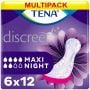 Multipack 6x TENA Discreet Maxi Night (930ml) 12 Pièces