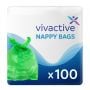 Vivactive Incontinence Nappy Disposal Bags XL 100 Pièces