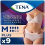 TENA Silhouette Plus Taille Haute Sous-Vêtement Crème Medium (1010ml) 9 Pièces