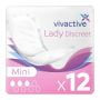 Vivactive Lady Discreet Mini (320ml) 12 Pièces