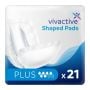 Vivactive Shaped Pads Plus (1900ml) 21 Pièces