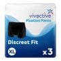 Vivactive Premium Discreet Fixation Pants Black XL 3 Pièces