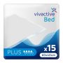 Vivactive Bed Pads 60x40cm (750ml) 15 Pack - mobile