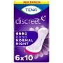 Multipack 6x TENA Discreet Normal Night (530ml) 10 Pièces