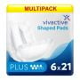 Multipack 6x Vivactive Shaped Pads Plus (1900ml) 21 Pièces