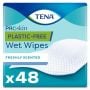 TENA Plastic-Free Wet Wipes 48 Pack - mobile