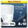 Multipack 8x Vivactive Pants Night Maxi Large (2300ml) 10 Pack - mobile