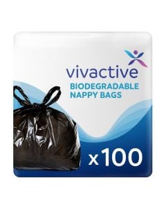 Vivactive Incontinence Biodegradable Nappy Disposal Bags XL 100 Pièces