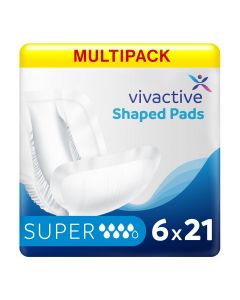 Multipack 6x Vivactive Shaped Pads Super (2900ml) 21 Pièces