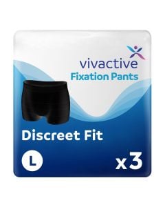 Vivactive Premium Discreet Fixation Pants Black Large 3 Pièces