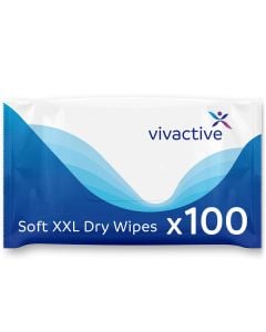 Vivactive XXL Soft Dry Wipes - Pack of 100 - pack