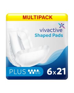 Multipack 6x Vivactive Shaped Pads Plus (1900ml) 21 Pièces