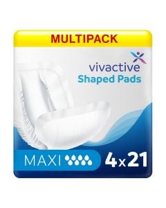 Multipack 4x Vivactive Shaped Pads Maxi (3200ml) 21 Pièces